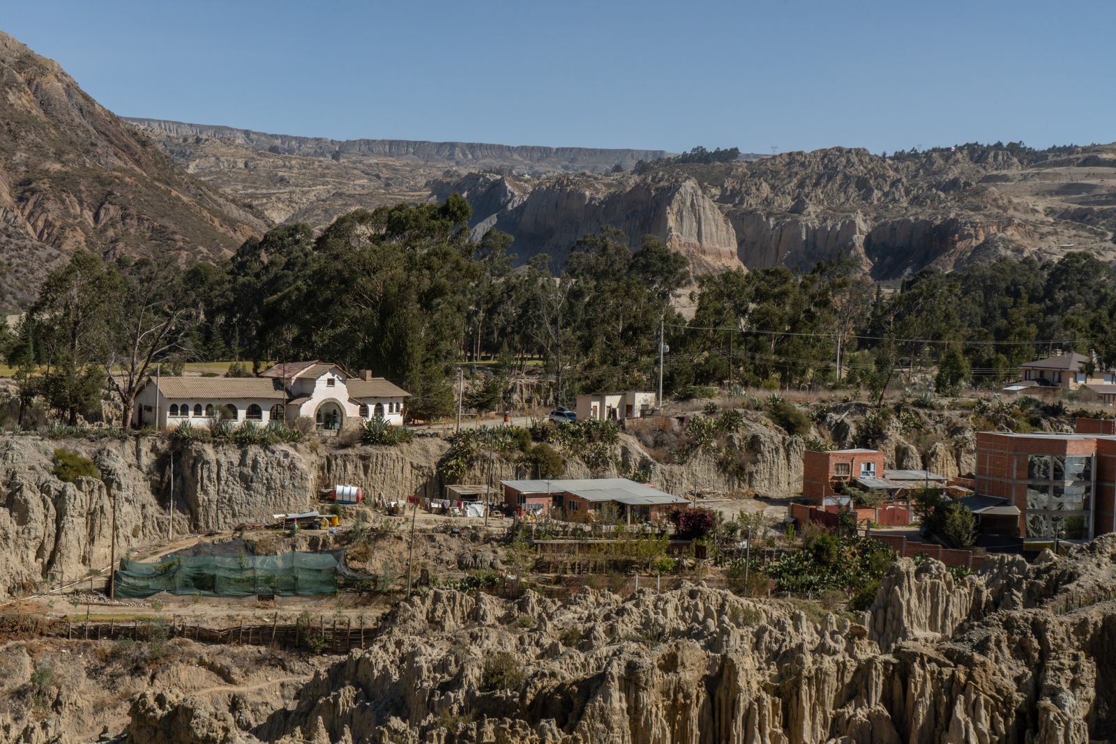 Panorama rocheux autour de La Paz en Bolivie
